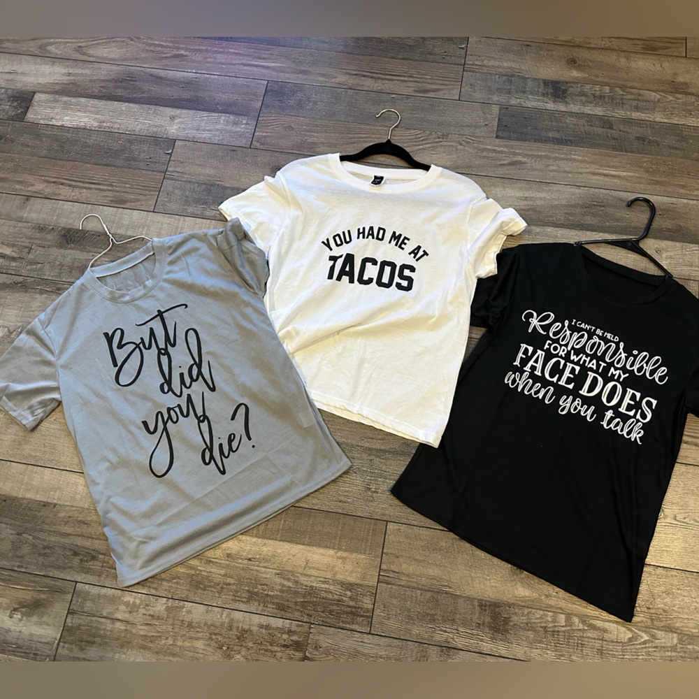 NEW - 3 women’s size small T-shirt